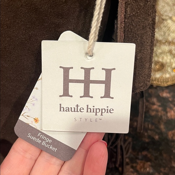 Haute Hippie Dark Brown Suede Fringe Shoulder Bag - Picture 12 of 17